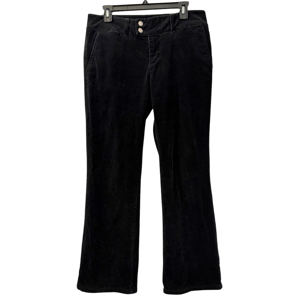 Ellemenno Women’s Vintage Black Corduroy Flare Pants, Size 11, 100% Cotton